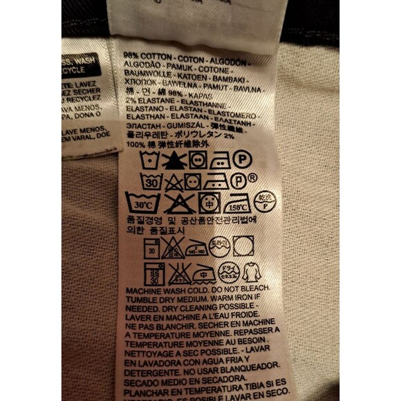 Levi’s 541 Straight Fit Black Stretch Denim Jeans Men’s Size 42x32 - Picture 11 of 15